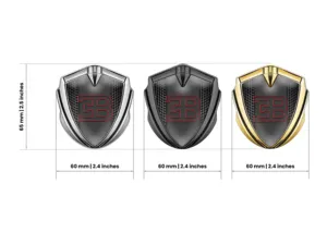 Bugatti Metall Kuppel Emblem Minimaler Stil Universell